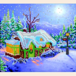 Схема для вышивания бисером АБРИС АРТ "Рождество"